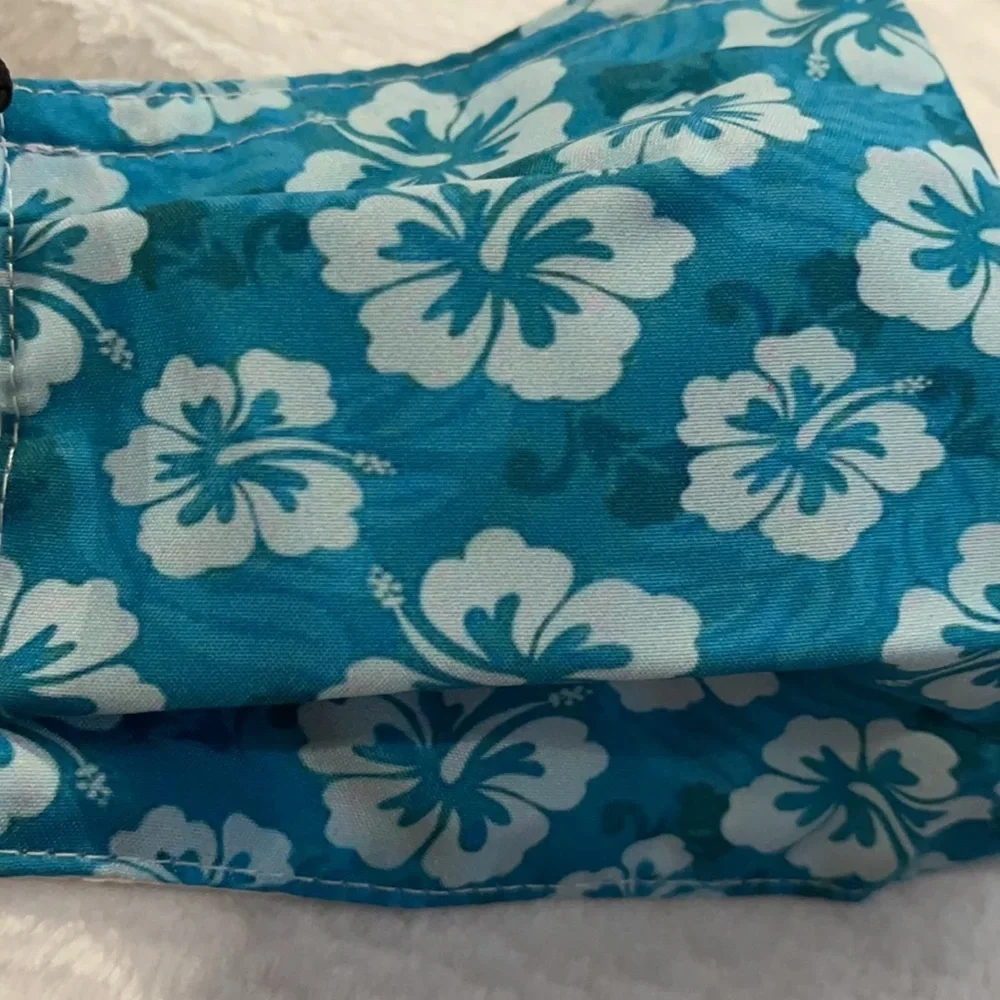 6/$20 New blue flower face mask